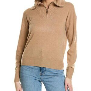 Amicale Cashmere Ribbed Detail Sweater size S